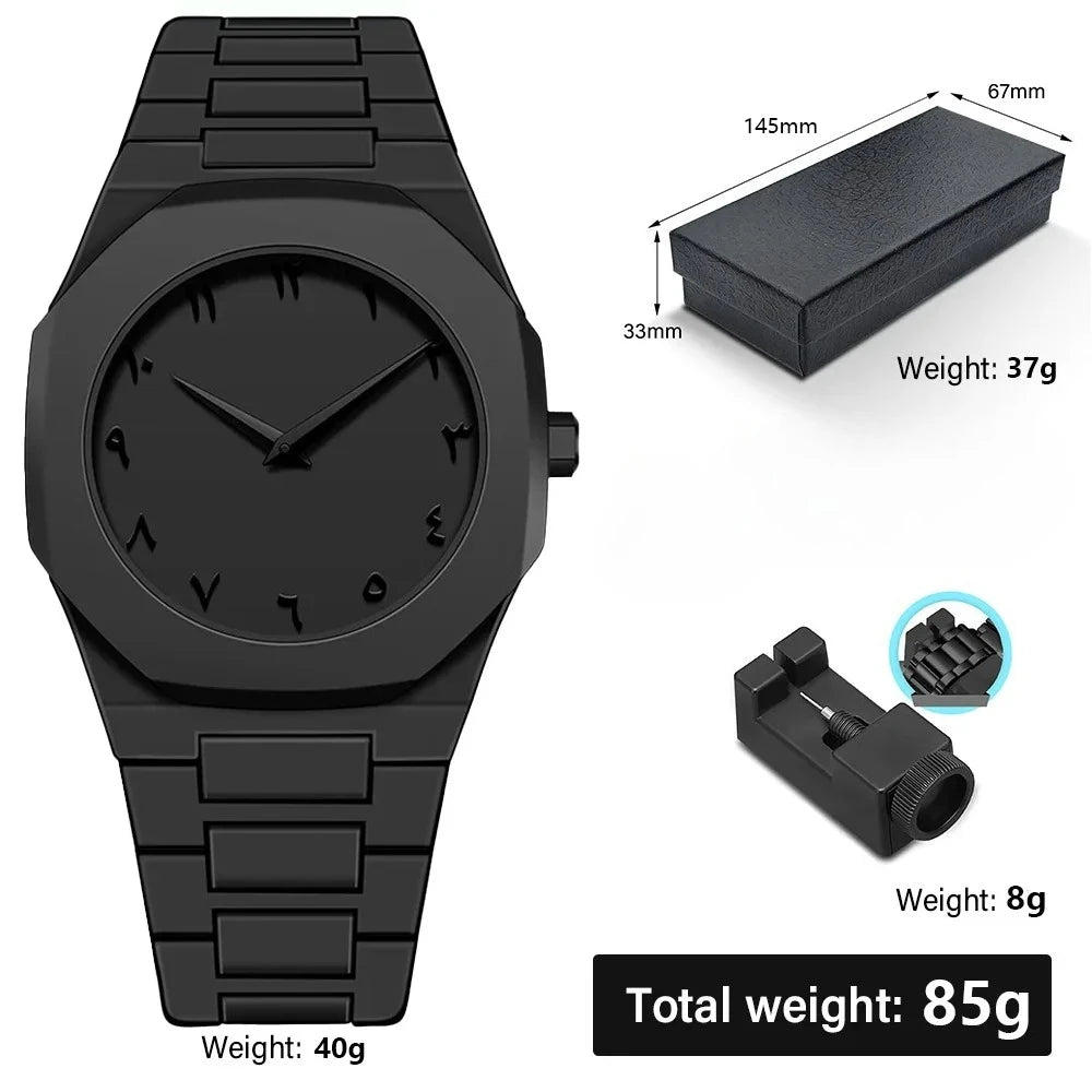 2025 New Modern Simple Creative Sports Watch Casual Design Business Waterproof Quartz Watches Gift for Men Reloj Hombre