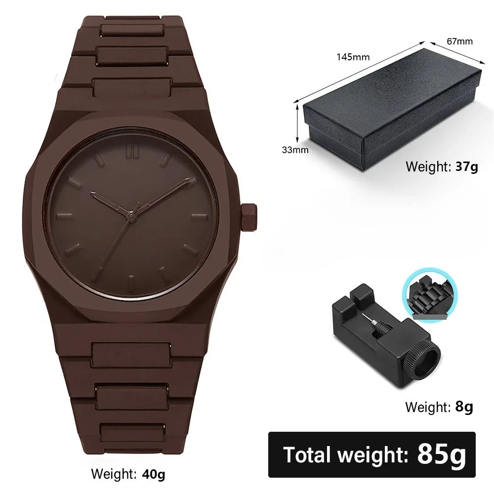 2025 New Modern Simple Creative Sports Watch Casual Design Business Waterproof Quartz Watches Gift for Men Reloj Hombre