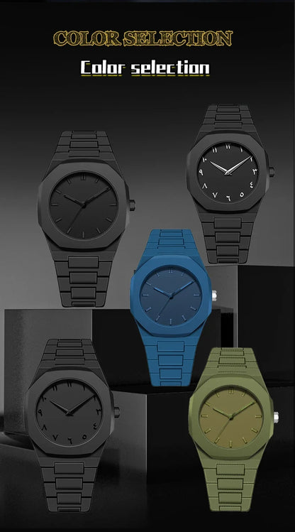 2025 New Modern Simple Creative Sports Watch Casual Design Business Waterproof Quartz Watches Gift for Men Reloj Hombre